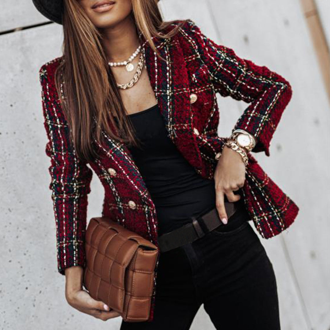 Classic Blazer in Burgundy