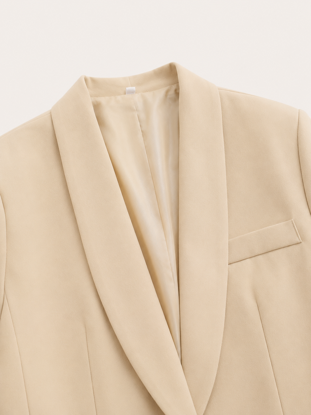 Belted Blazer and Wide-Leg Trousers Suit Set, view 6