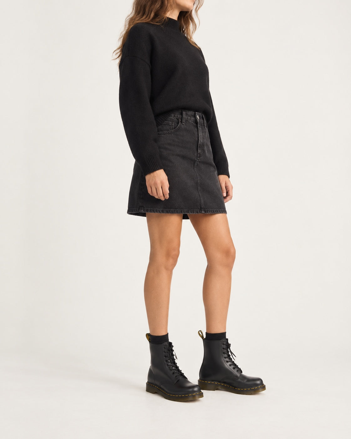 Vegan leather lace-up boots, view 6