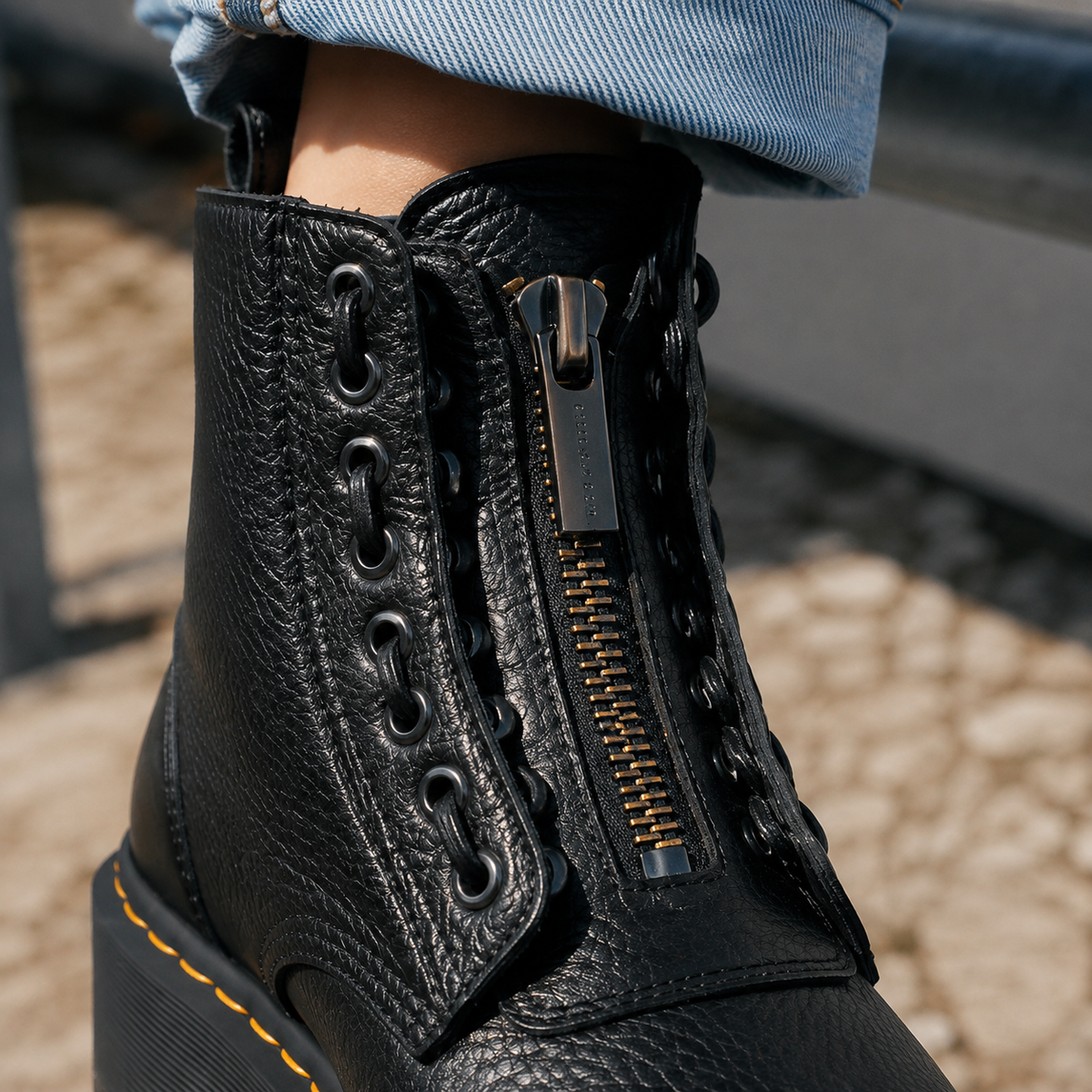 Women's chunky platform ankle boots, view 2