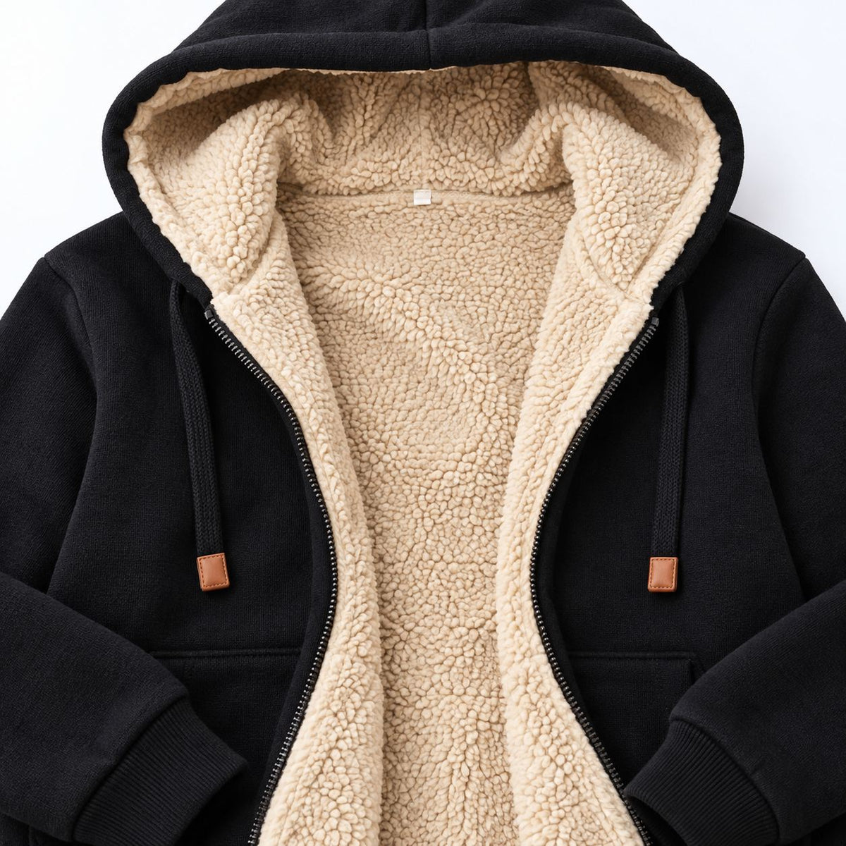 Women's sherpa hoodie and jogger set, view 2