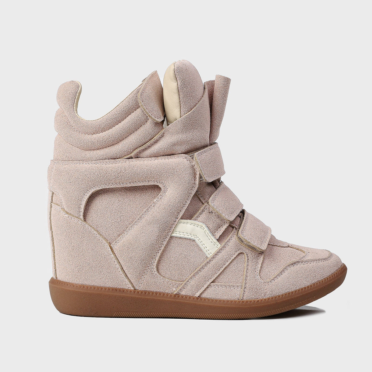 Women's hidden wedge high-top trainers, view 10