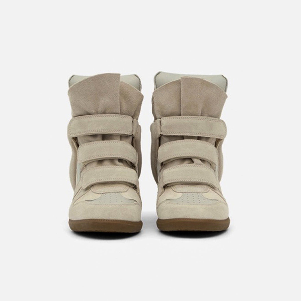 Women's hidden wedge high-top trainers, view 4
