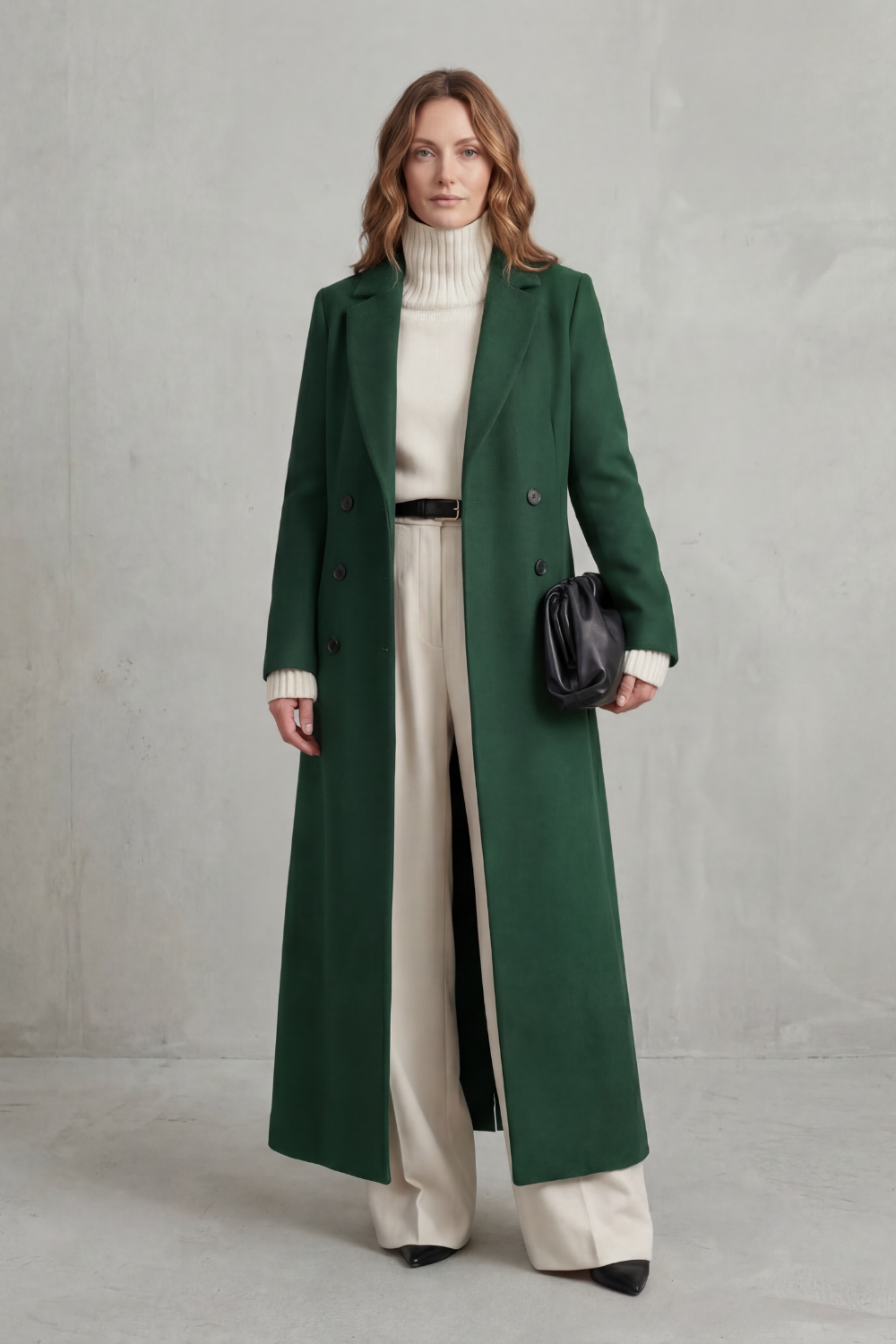 Women's long tailored coat, view 7