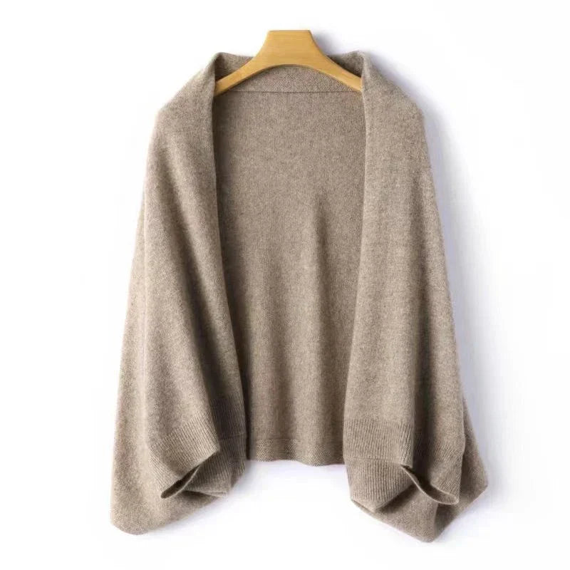Solenne | Women's Wool Wrap Shawl Cardigan